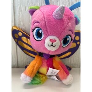 Rainbow Butterfly Unicorn Kitty Plush Toy